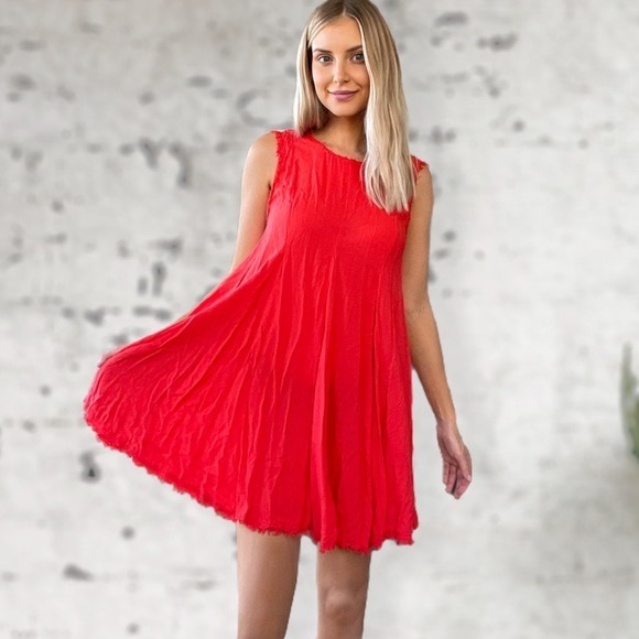 Urban Outfitters Ecoté Red Swing Dress - Picture 2 of 8
